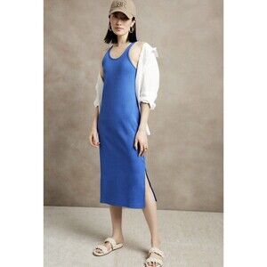 Banana Republic Racerback Tank Dress Blue Twilight Small